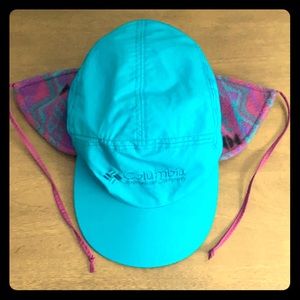 VINTAGE ❄️ Columbia 5 Panel Hat with Fleece Liner